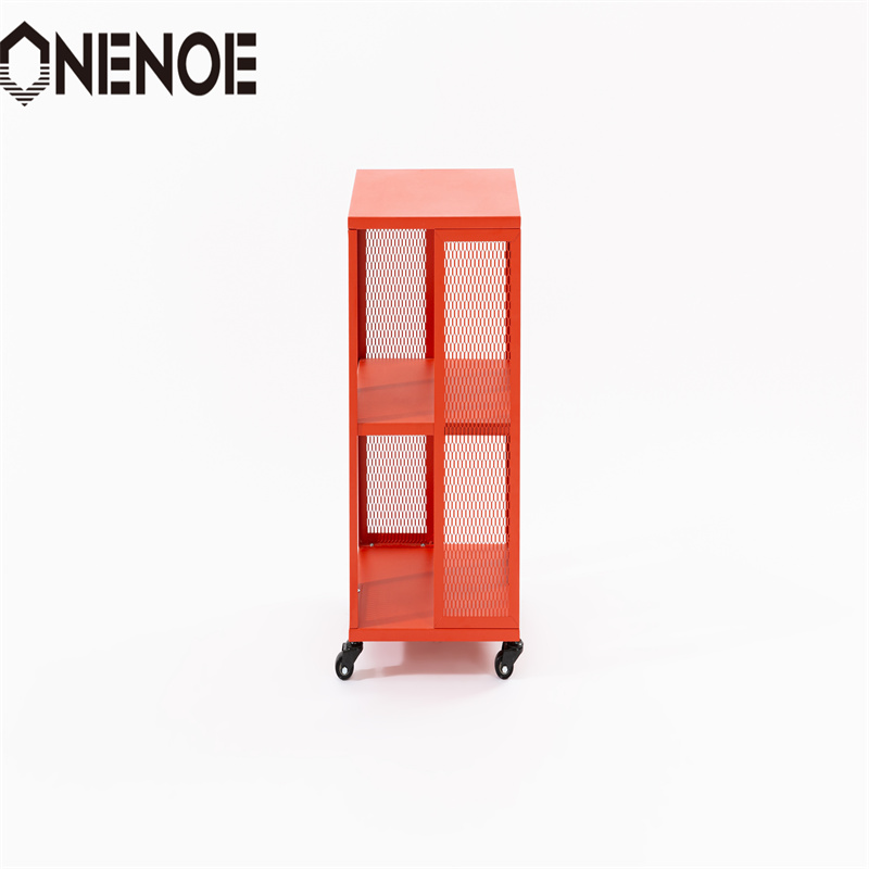 Onenoe Home Modern Furniture Metal Metal Lemovable Shelvingファイリングキャビネット本棚キャビネットソリッドフレームオーガナイザーストレージキャビネット3層