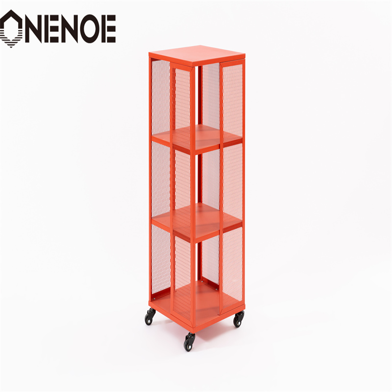 Onenoe Home Modern Furniture Metal Metal Lemovable Shelvingファイリングキャビネット本棚キャビネットソリッドフレームオーガナイザーストレージキャビネット3層